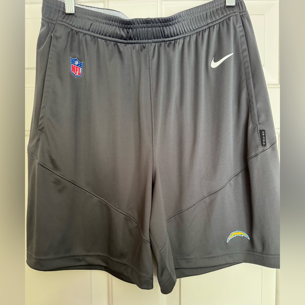 NFL Chargers On Field Dri Fit Shorts